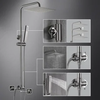 CLVP® Regendouchekop Zilver