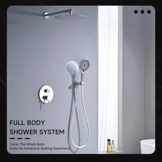 Compleet doucheset met regendouche en handdouche