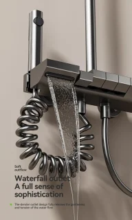 Compleet Douchesysteem Hoofddouche & Handdouche Zilver