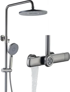 Complete Douchekolom Thermostaatkraan Antraciet review