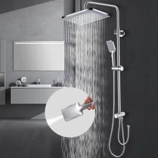 Complete hydromassageset regendouche douchekolom