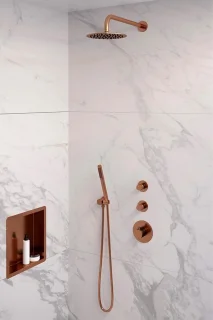 Copper Edition Set 03 Inbouw regendouche