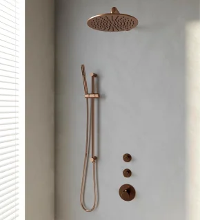Copper Edition Thermostatische Inbouw Regendouche SET 16