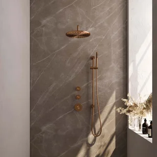 Copper Edition Thermostatische Inbouw Regendouche SET 16