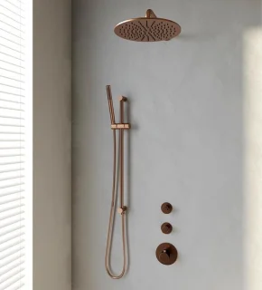 Copper Edition Thermostatische Inbouw Regendouche SET 16