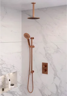 Copper Edition thermostatische inbouw regendouche SET 47