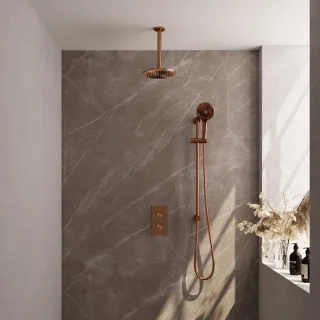 Copper Edition thermostatische inbouw regendouche SET 47