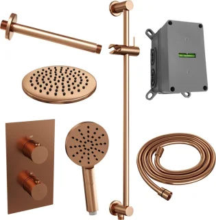 Copper Edition thermostatische inbouw regendouche SET 47