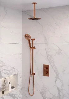 Copper Edition thermostatische inbouw regendouche SET 47