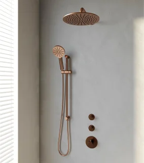 Copper Edition Thermostatische Regendouche Set