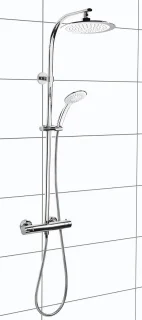 Cornat TECBW3422 Style douchesysteem met thermostaatmengkraan chroom
