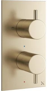 Crosswater MPRO Regendoucheset Inbouw 30cm Geborsteld Messing