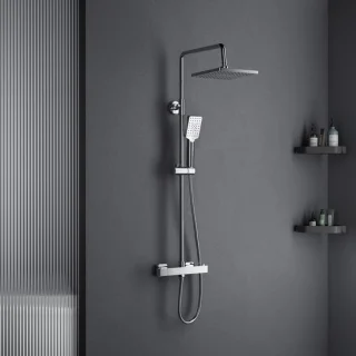 Dailygoods doucheset met regendouche - chroom