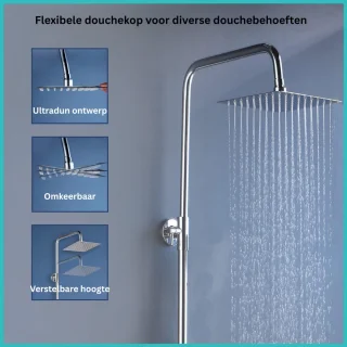 DailySupplies® Regendouche Doucheset Zonder Kraan