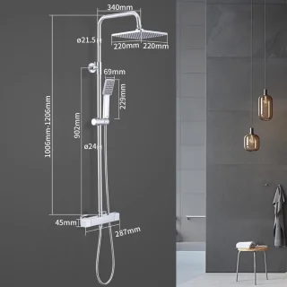 DailySupplies Regendouche Doucheset Zonder Kraan