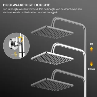 DailySupplies Regendouche Doucheset Zonder Kraan