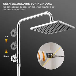 DailySupplies Regendouche Doucheset Zonder Kraan