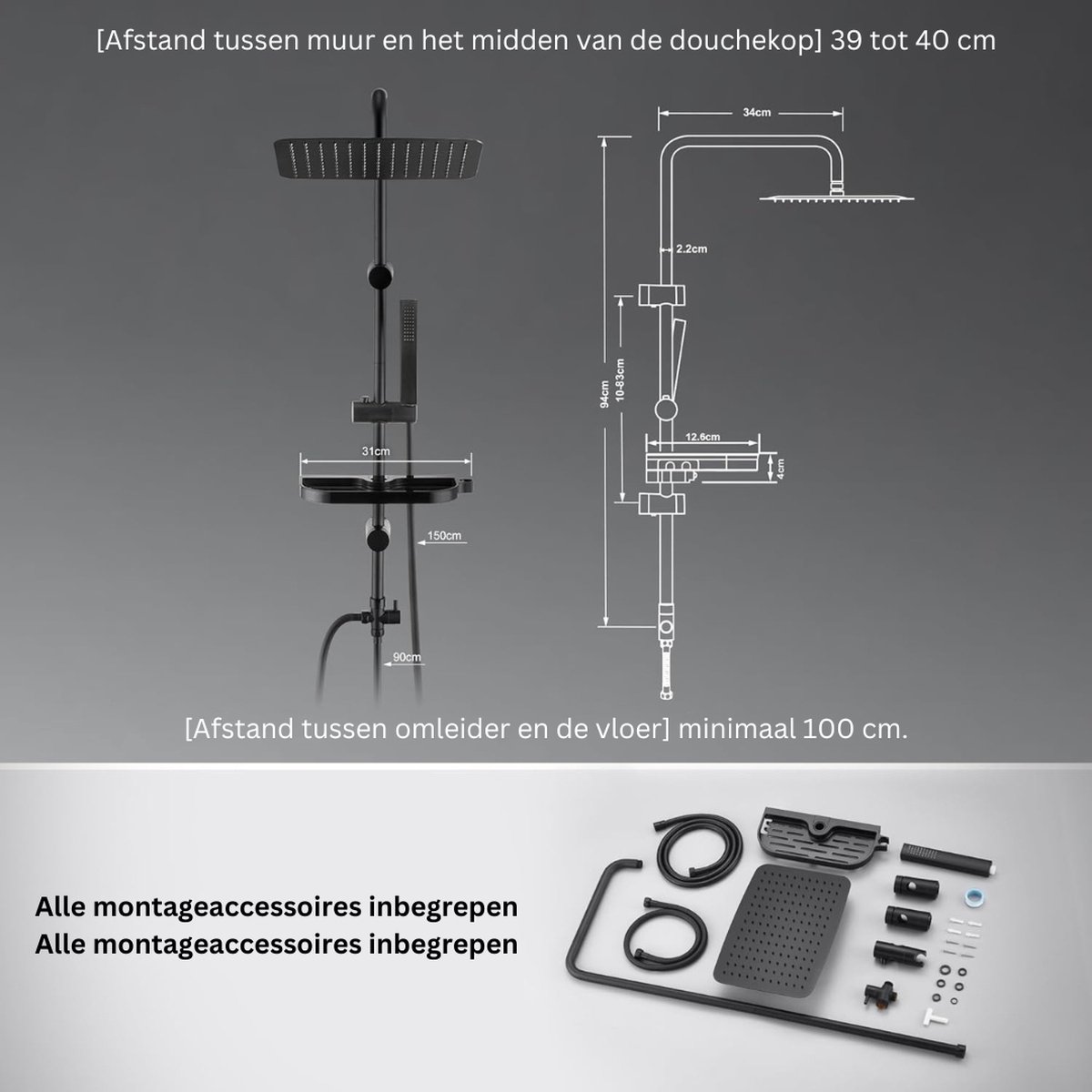 Wat vinden we goed aan de DailySupplies Regendouche Thermostaatkraan Set