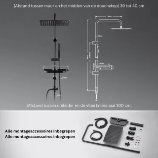 DailySupplies Regendouche Thermostaatkraan Set