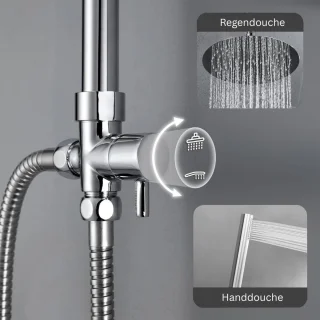 DailySupplies® Regendouchekop Zilver