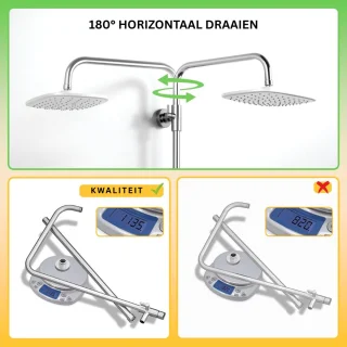 DailySupplies® Regendoucheset Zilver