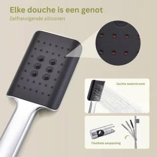 DailySupplies® Regendoucheset Zilver