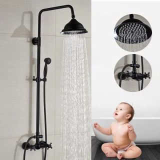 DailySupplies® Regendoucheset Zwart