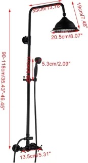 DailySupplies® Regendoucheset Zwart