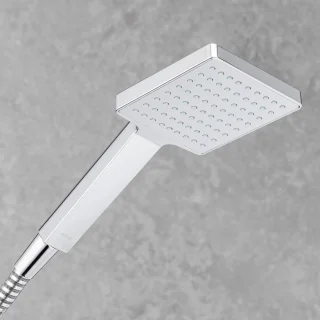 Deluge Vierkante Hoofddouche 110 mm Chroom