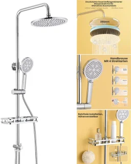 DERW Max Douche Set - Chroom