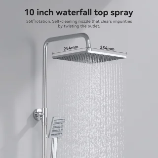 DERW Max Doucheset Chroom