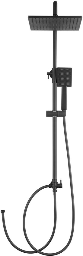 DERW Max Douchesysteem Omstelling Zwart 109 cm