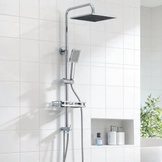 DERW Max regendouche 30 cm handdouche zwart