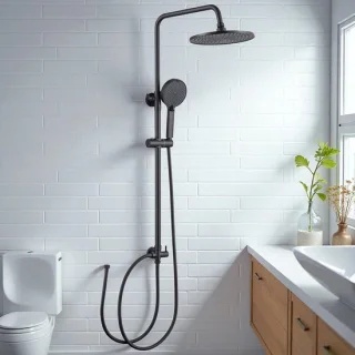 DERW MAX Regendouche Set Zwart