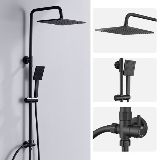 DERW Max Regendoucheset 109 cm Zwart review