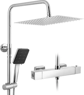 DERW Max Regendoucheset Thermostaatkraan Chroom