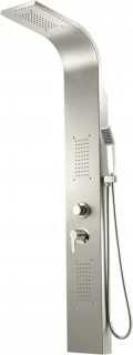 Designer RVS regendouche set