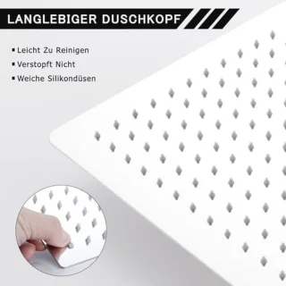 DETBOM Regendouchekop 40x40 cm Vierkant RVS Chroom