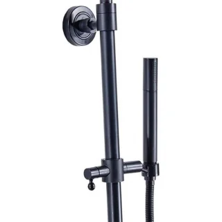 Diamond Line Megan Doucheset Thermostaatkraan Zwart 15 cm