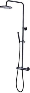 Diamond Line Megan Doucheset Thermostaatkraan Zwart 15 cm