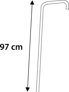 Differnz Proline doucheset chroom 20x20x150 cm
