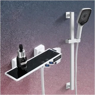 Digitaal douchesysteem - douche set - gunmetal grijs