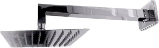 Douche-arm set regendouche 30 cm arm 20x20 cm kop chroom