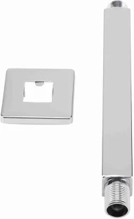 Douche arm vierkant 20 cm chroom