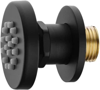 Douche body jet - massage nozzle - 2 inch - zwart