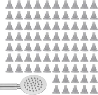 Douche comfort vervangende mondstukken 76 x 8 mm lichtgrijs
