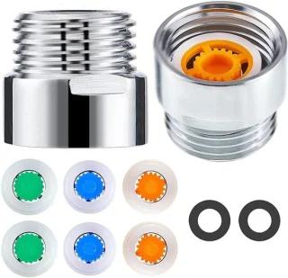 Douche flow reducer 8 stuks veelkleurig