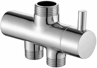 Douche Omstelventiel 3-weg Messing Muurmontage Omsteller G1/2 Chroom