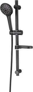Douche set - douchekop schuifstang - zwart