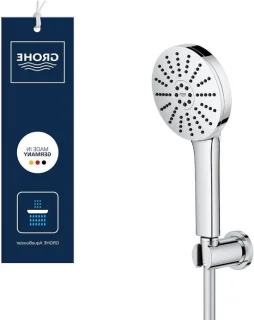 Douche set handdouche wandhouder mat zwart